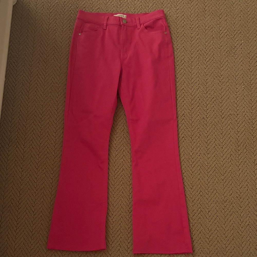Pink flare jeans